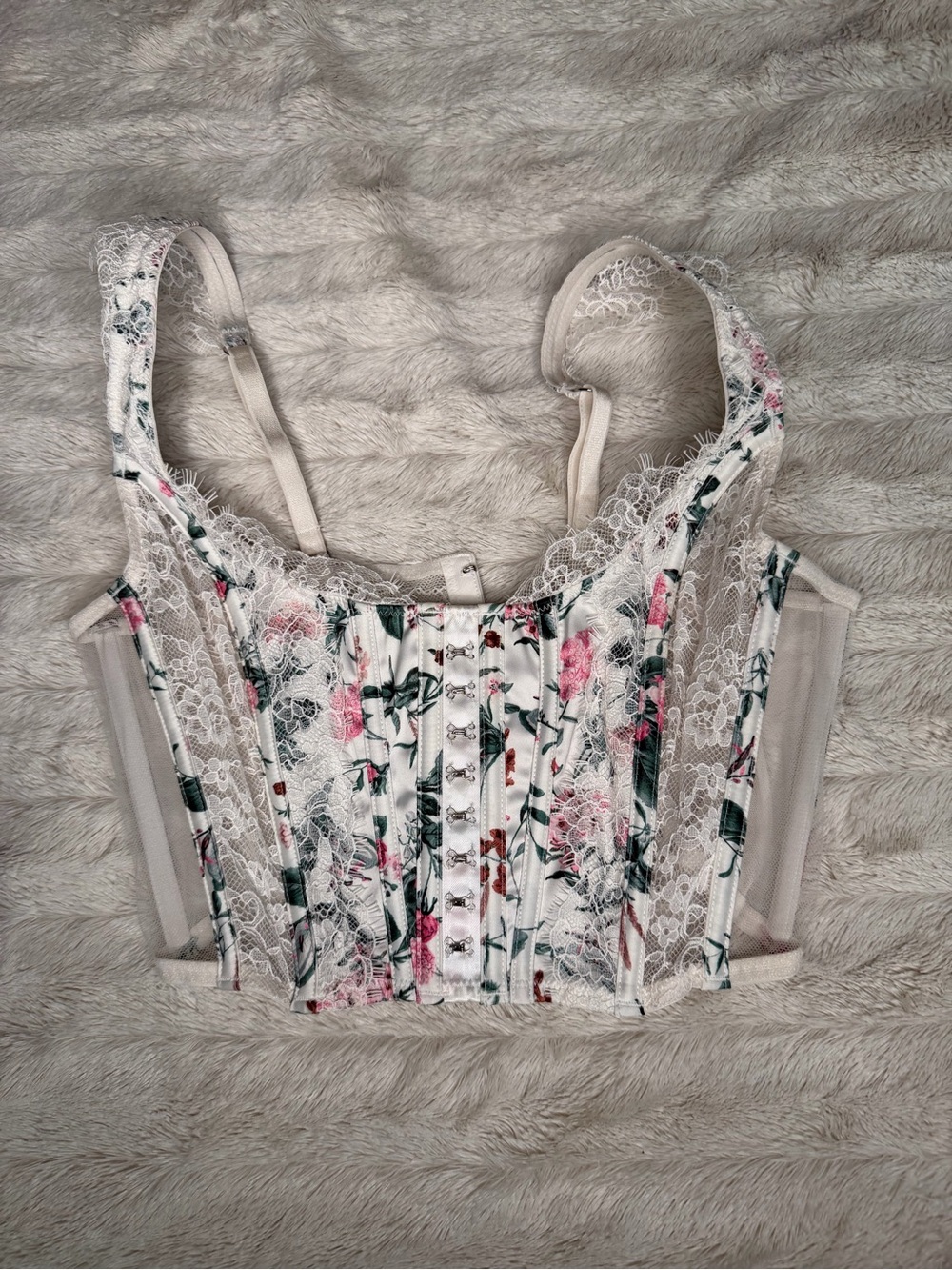 Dream Angles Floral Lace Corset Top